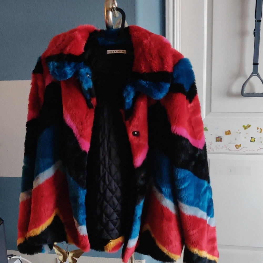 Faux fur coat